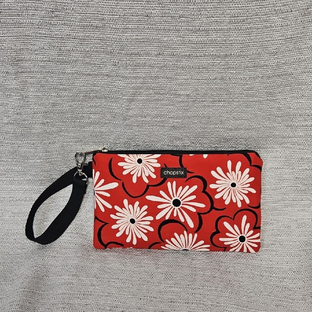 Red Floral Women's Clutch